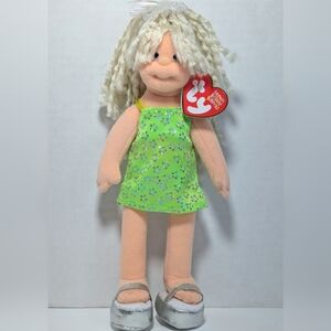 NWT 2002 Ty Teenie Beanie Boppers Collection Glitzy Gabby Doll Retired